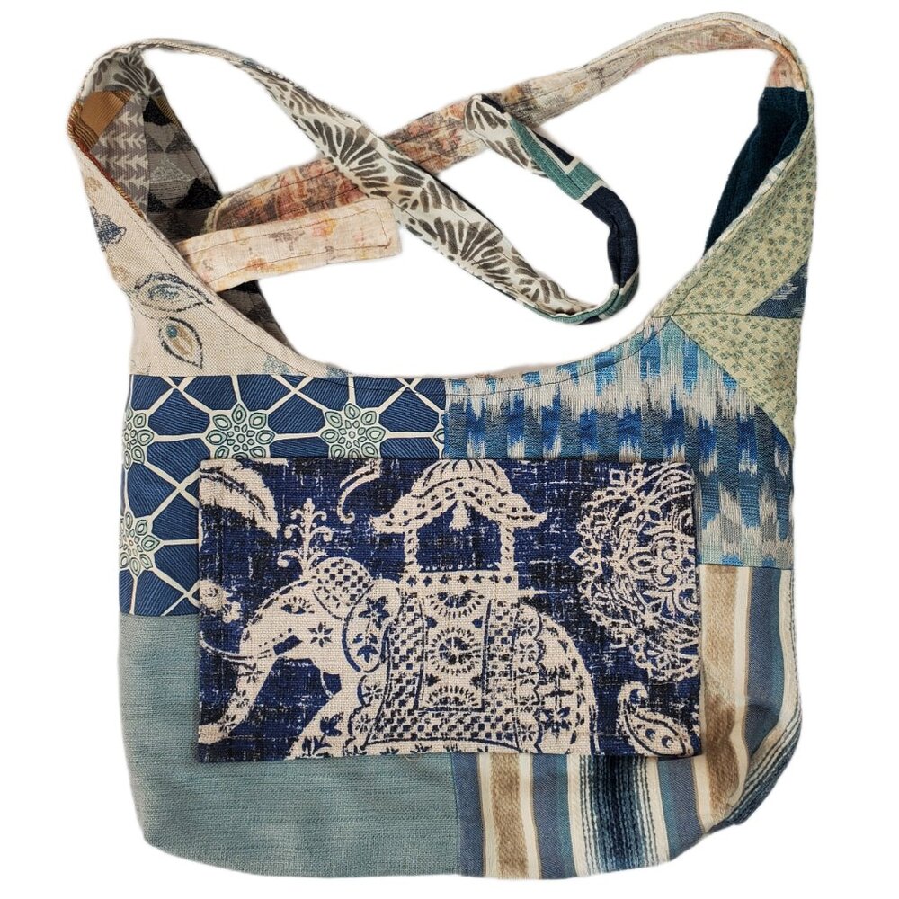 Reversable Multi-Colored Geo Pattern/Elephant Hob… - image 5